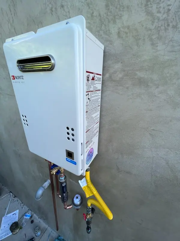 Tankless water heater installation for Porters Mill homes